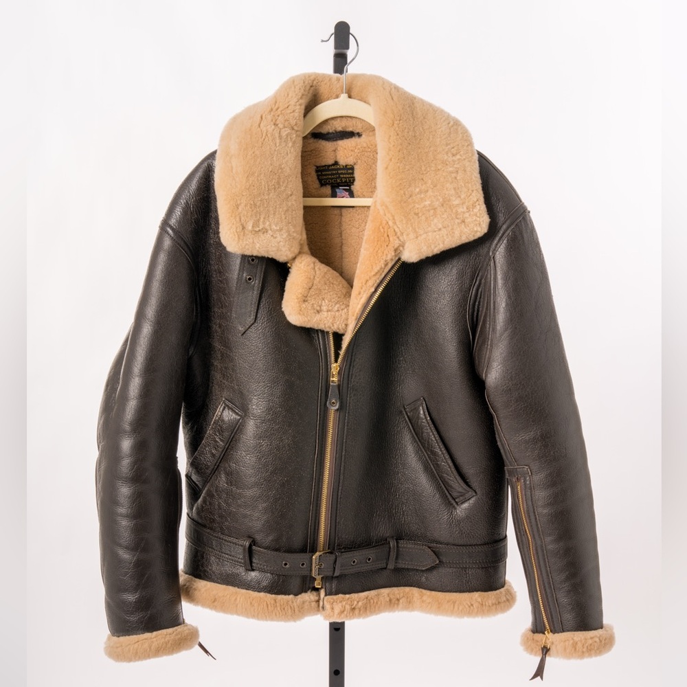 Genuine Cockpit USA R.A.F Sheepskin Bomber Jacket Z2109